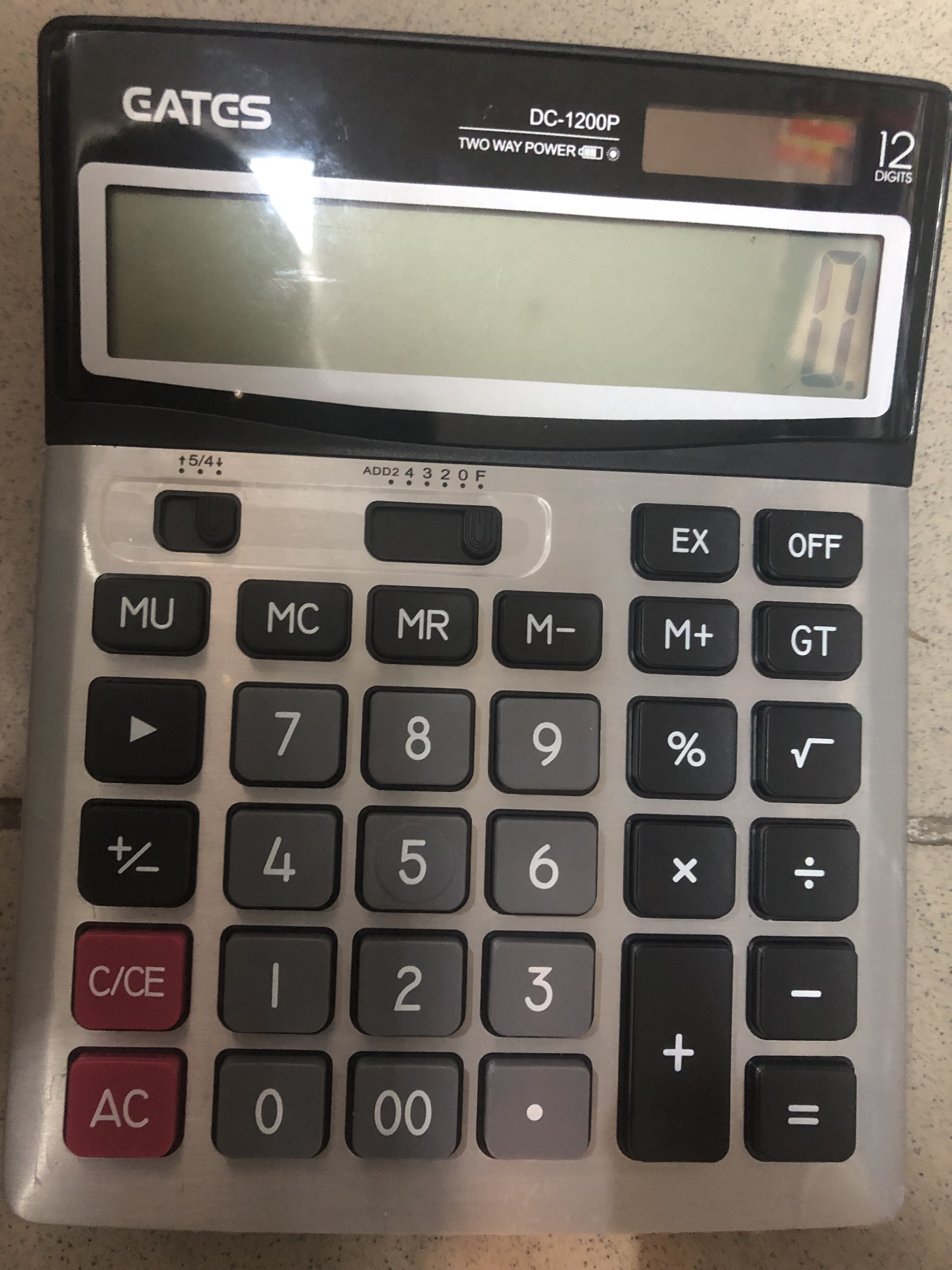 Калькулятор настольный 12разр DС-1200P
