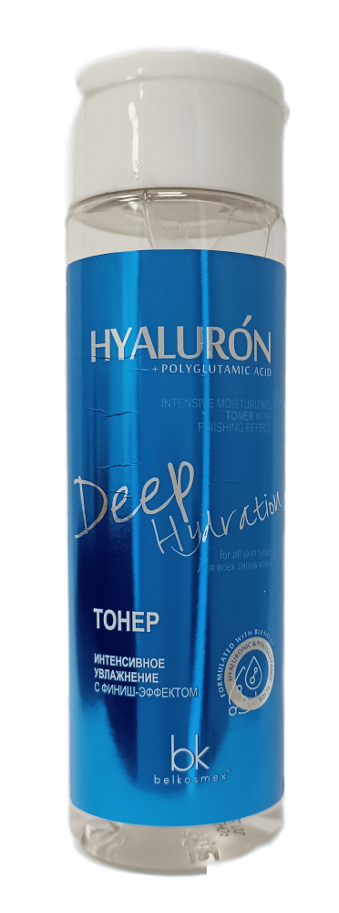 Тонер интенсивное увлажнение c финиш- эффектом HYALURON Deep Hydration Belkosmex