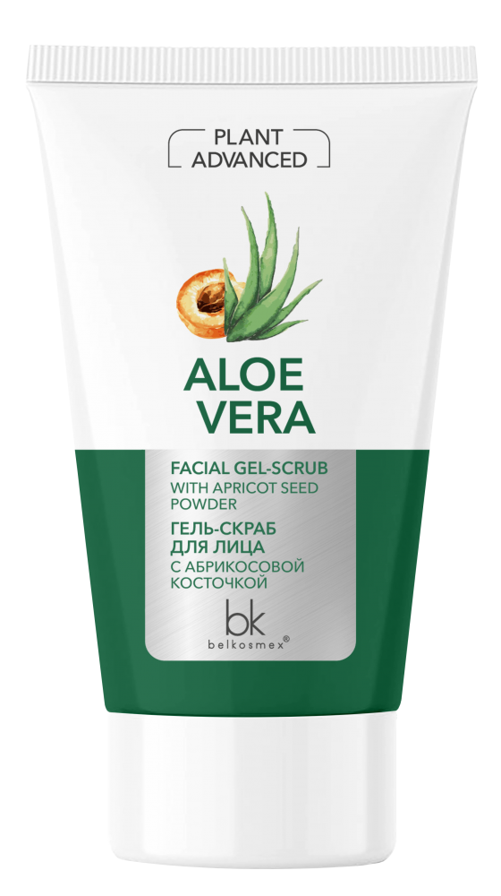 Гель-скраб для лица c абрикосовой косточкой (Plant Advanced Aloe Vera)